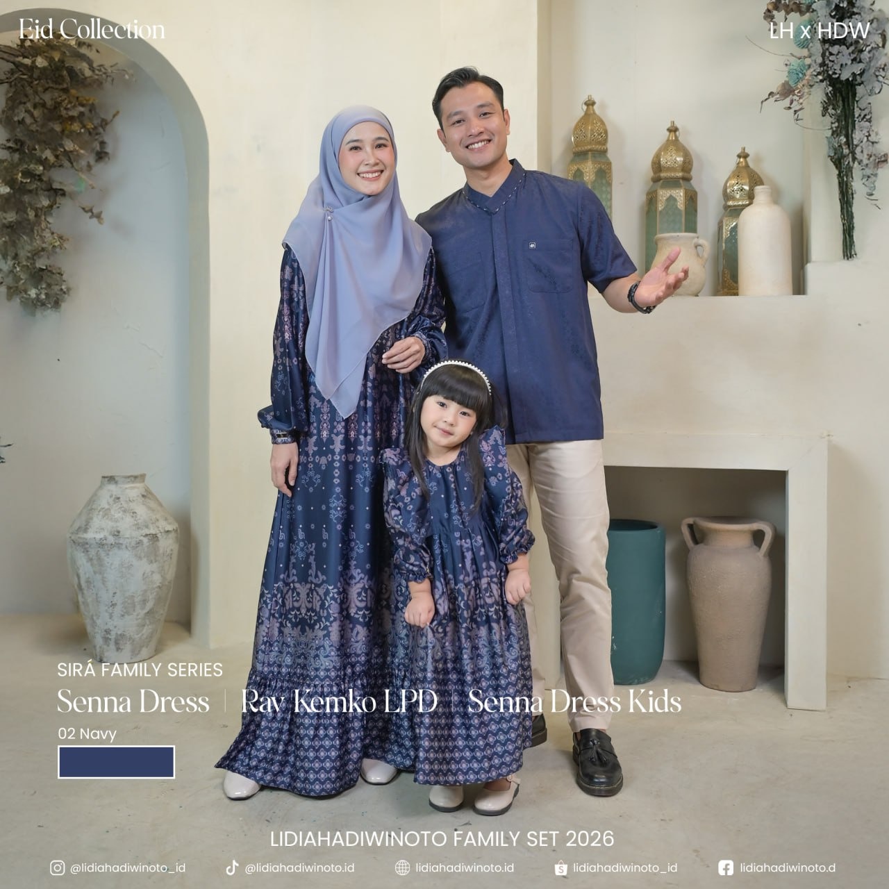 Sira Family 02 Navy (Sarimbit LH 2026)