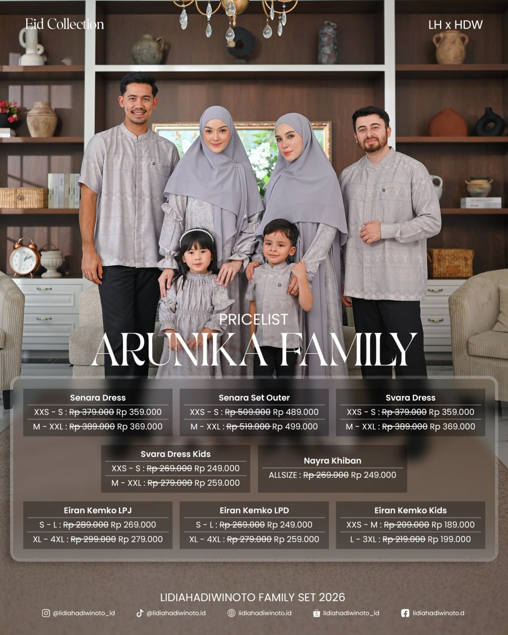 Arunika Family Set 02 Purple (Sarimbit LH 2026)