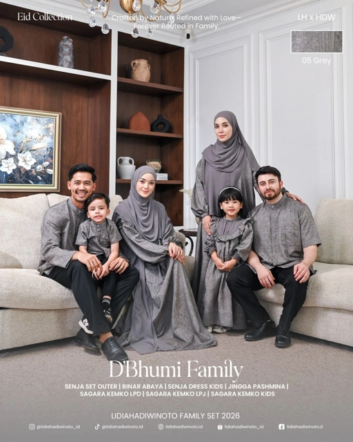 Image of Dbhumi Family Set 05 Grey (Sarimbit LH 2026)