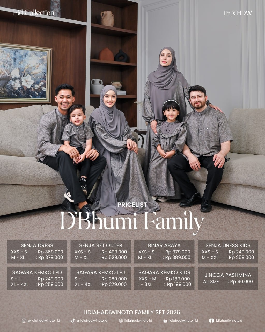 Dbhumi Family Set 05 Grey (Sarimbit LH 2026)