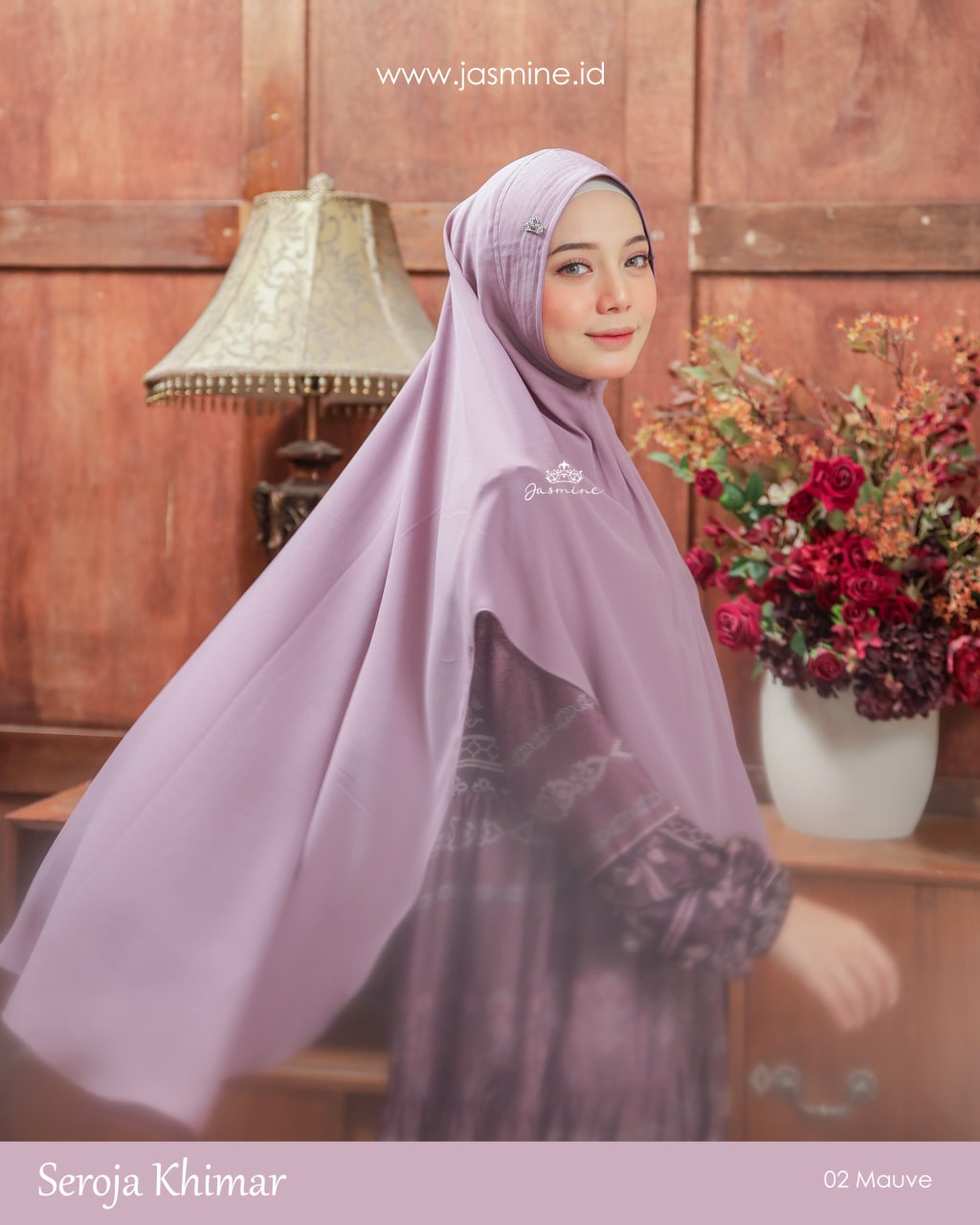 Seroja Khimar Dewasa