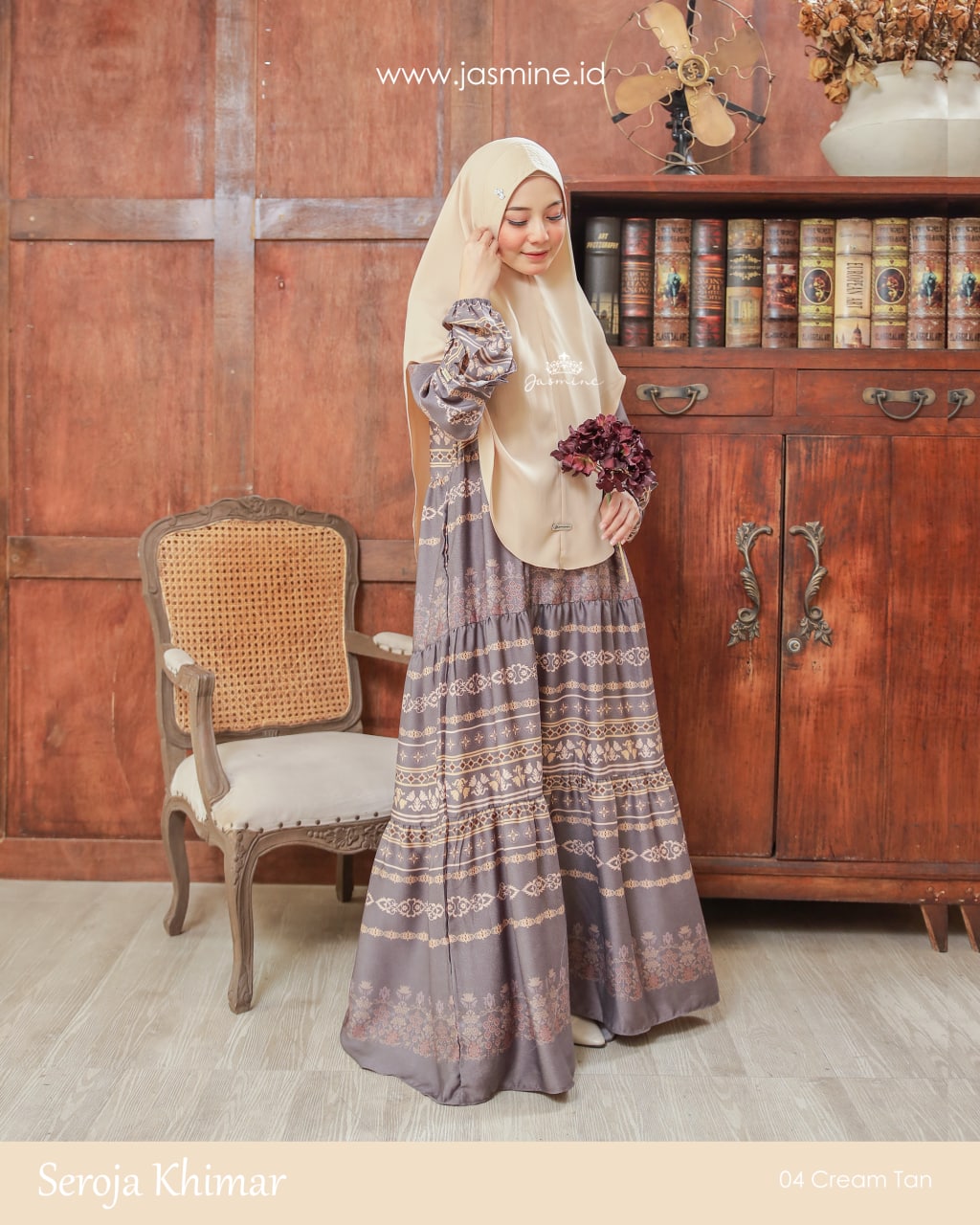 Seroja Khimar Dewasa
