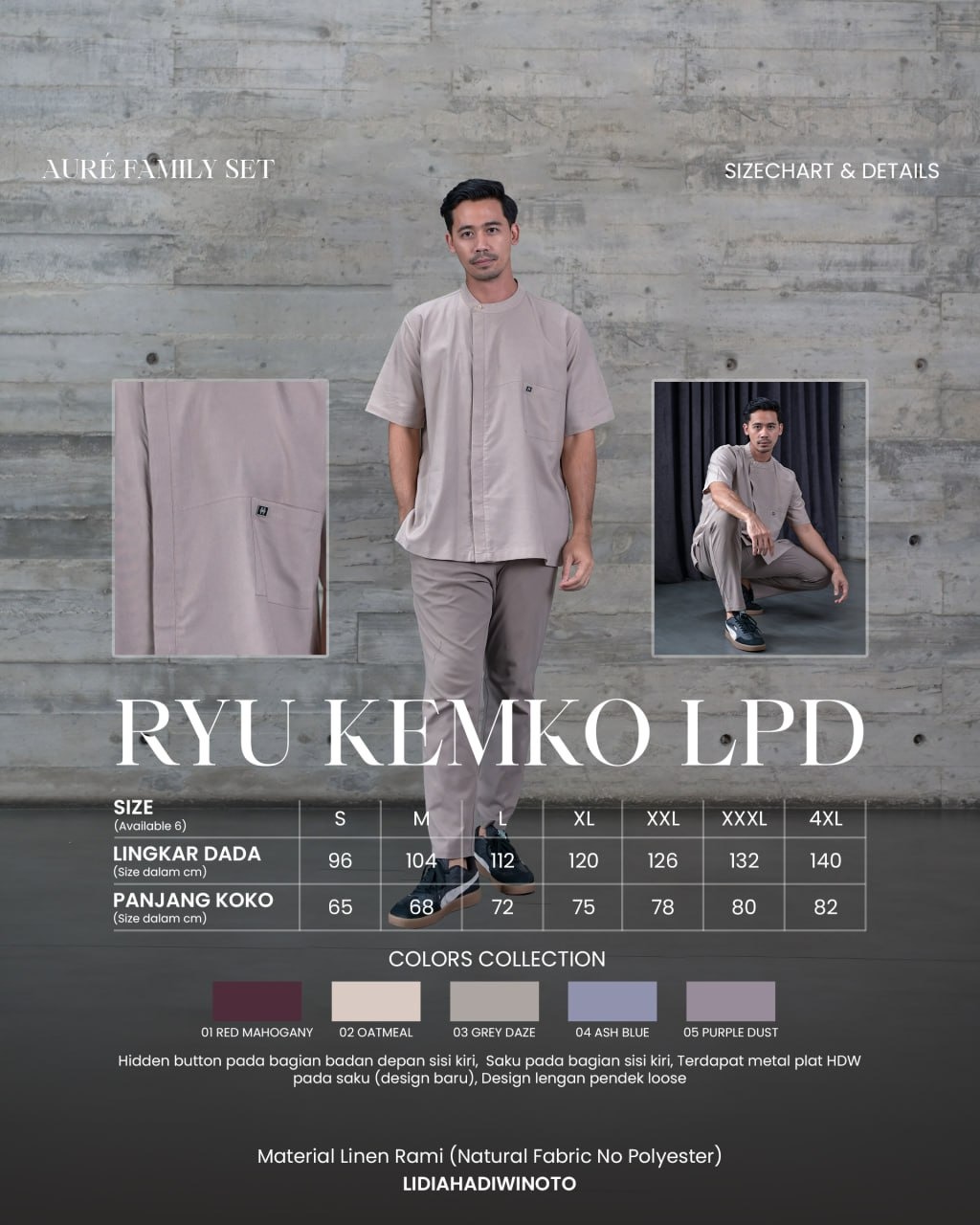 Aure Family Series 04 Ash Blue (Sarimbit LH 2026)