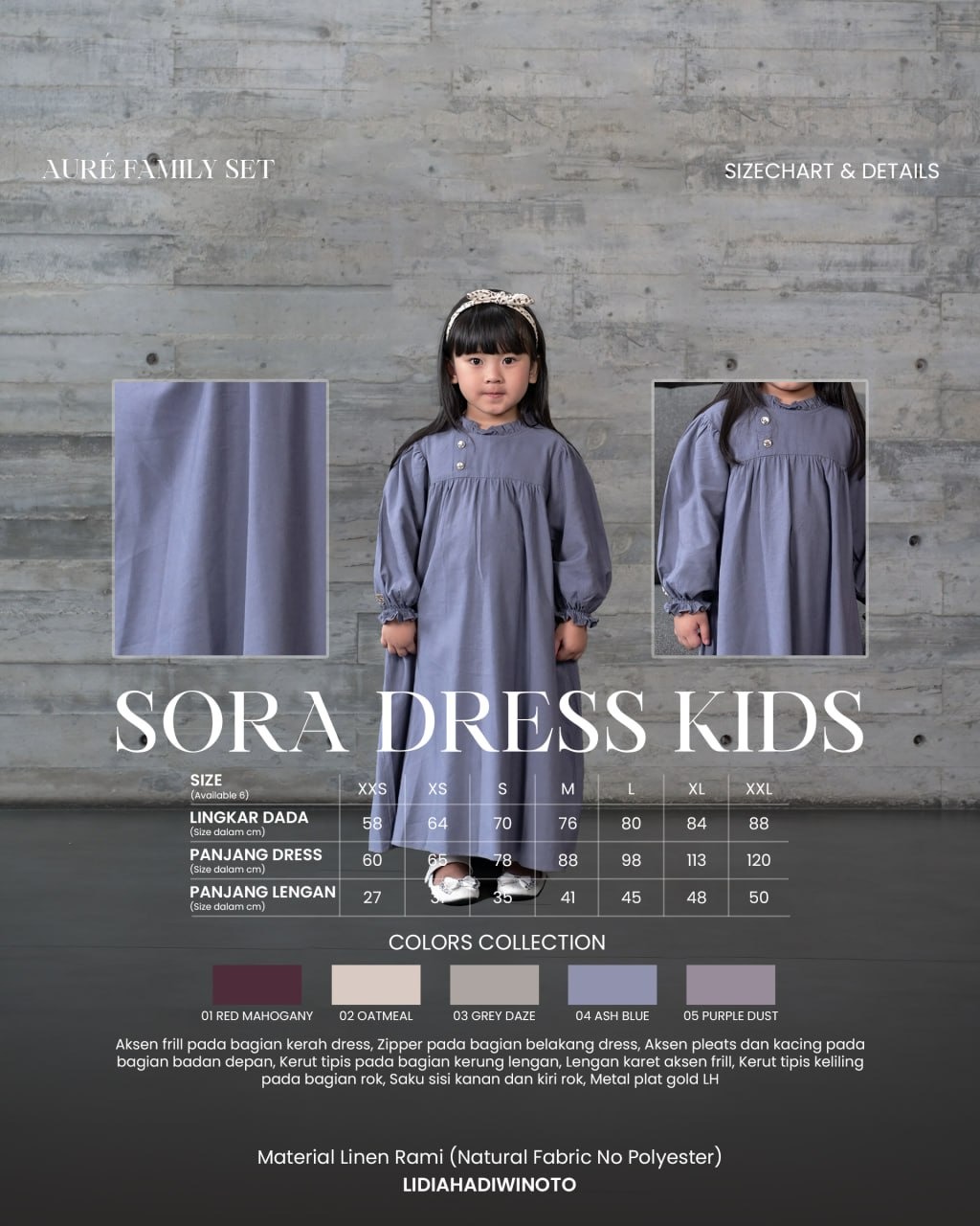 Aure Family Series 04 Ash Blue (Sarimbit LH 2026)