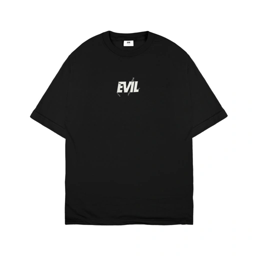 Image of EVIL TSHIRT OVERSIZED - PINNED B26 BLACK