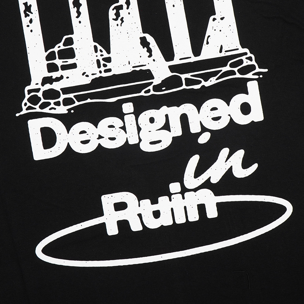 EVIL TSHIRT OVERSIZED - TEMPLE RUIN C26 BLACK