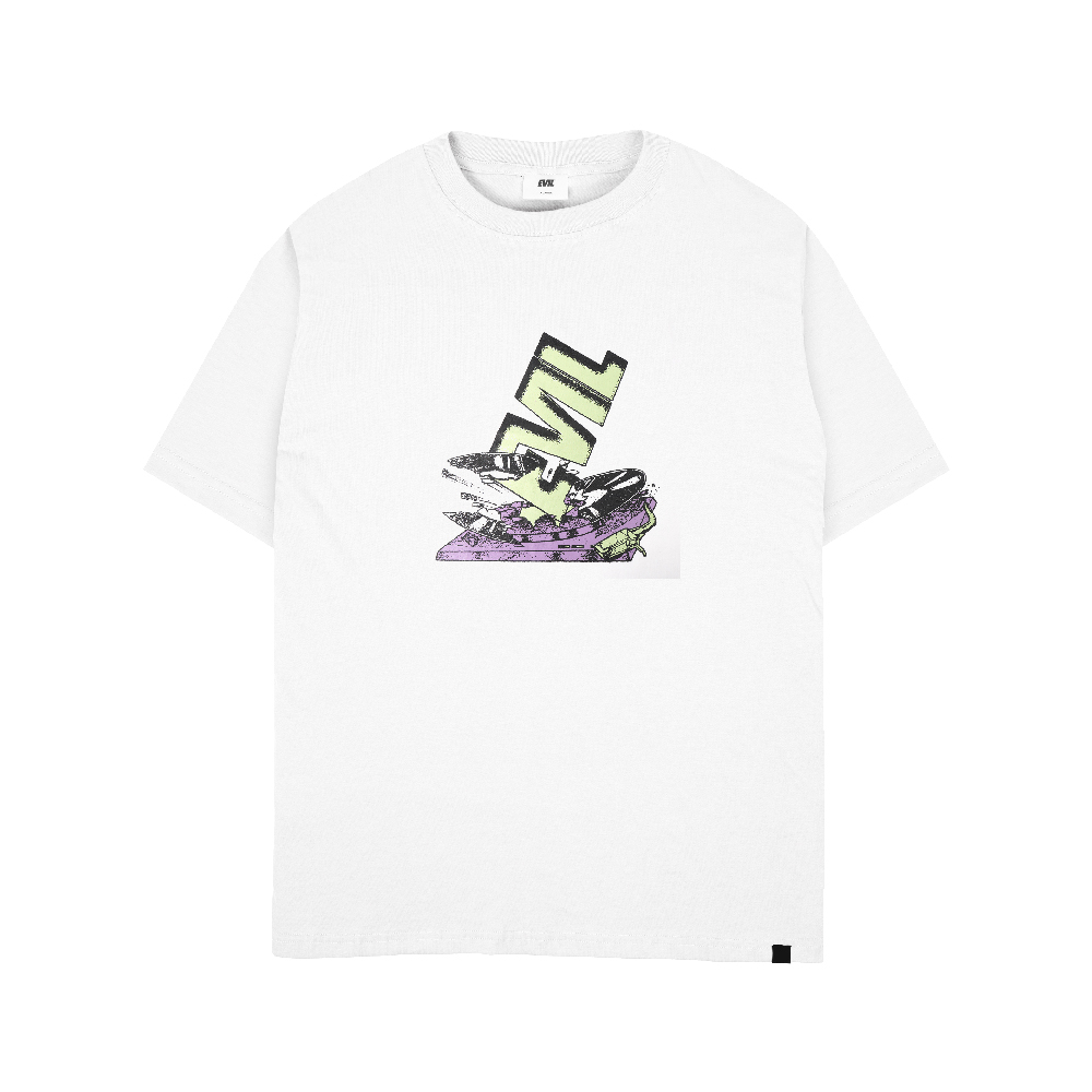 EVIL TSHIRT OVERSIZED - HALBARAD C26 WHITE