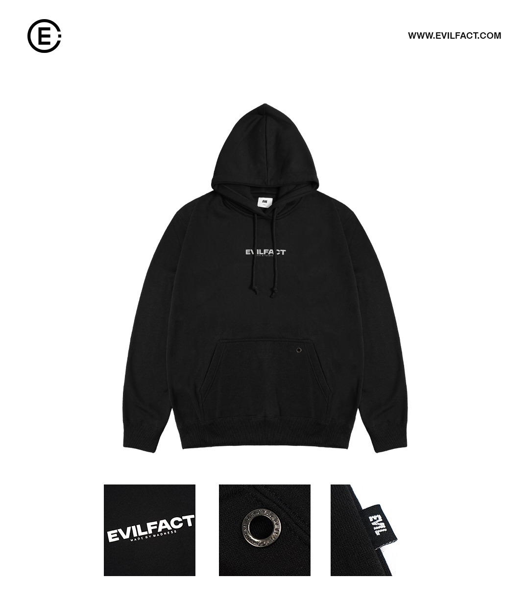 EVIL HOODIE - ALLEST A26 BLACK