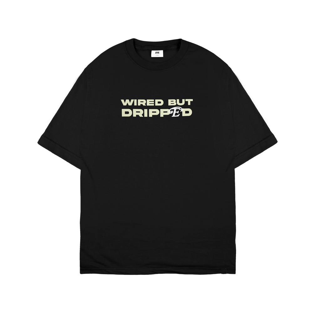 EVIL TSHIRT OVERSIZED - DRILLPED E26 BLACK