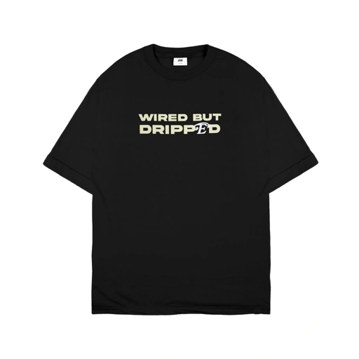 EVIL TSHIRT OVERSIZED -  DRILLPED E26 BLACK