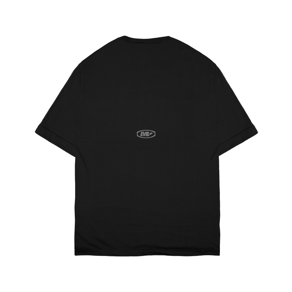 EVIL TSHIRT OVERSIZED - DRILLPED E26 BLACK