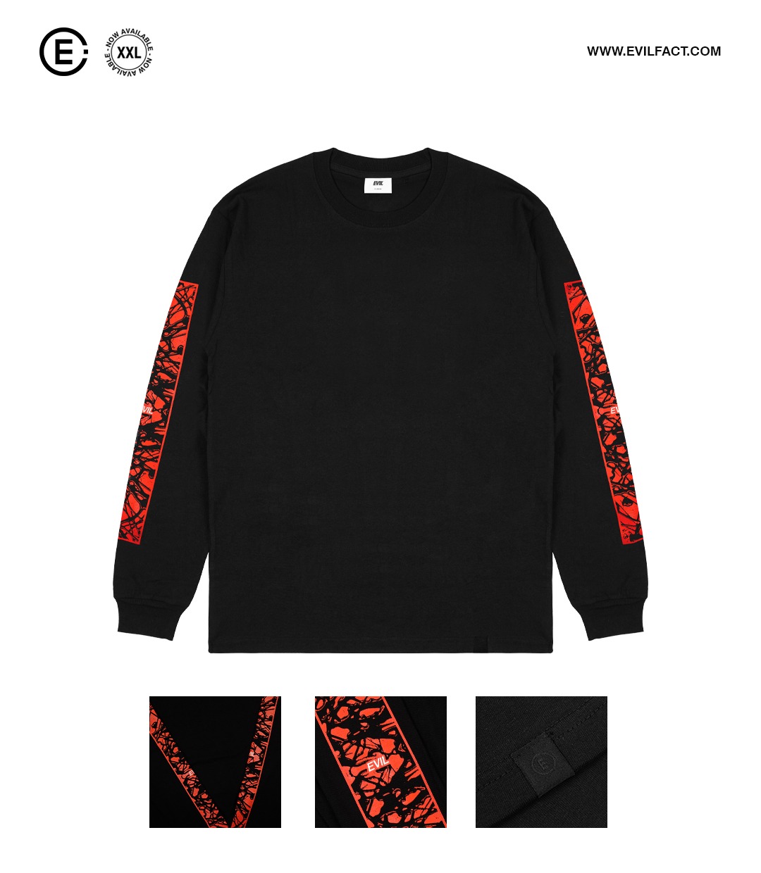 EVIL TSHIRT LONGSLEEVE - ZIGGY B26 BLACK