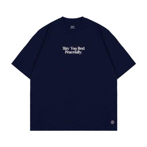 Image of SPILLS TSHIRT - PEACEFULLY NAVY