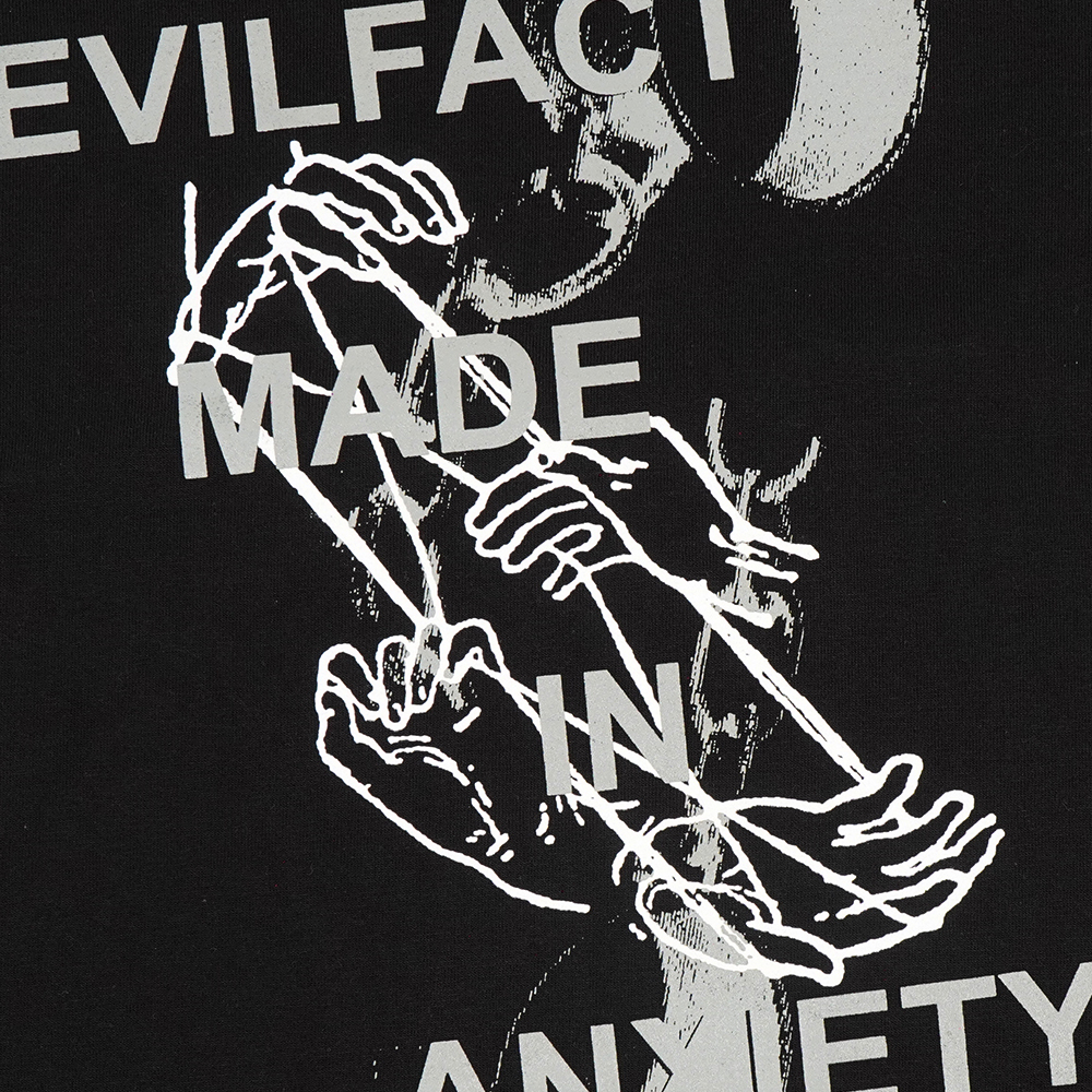 EVIL TSHIRT OVERSIZED - MOONERS C26 BLACK