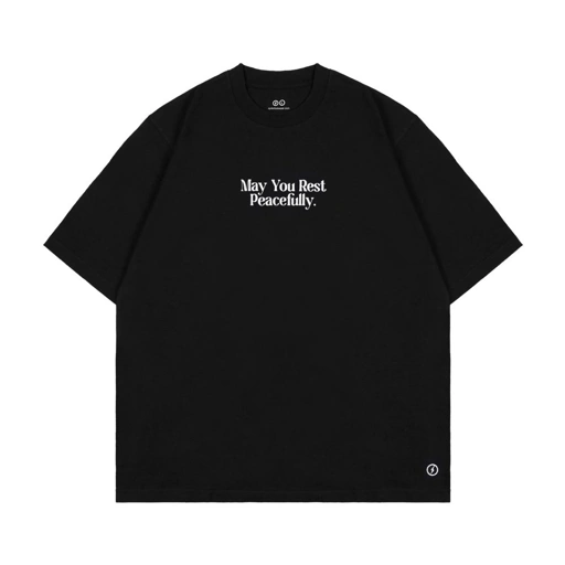 Image of SPILLS TSHIRT - PEACEFULLY BLACK