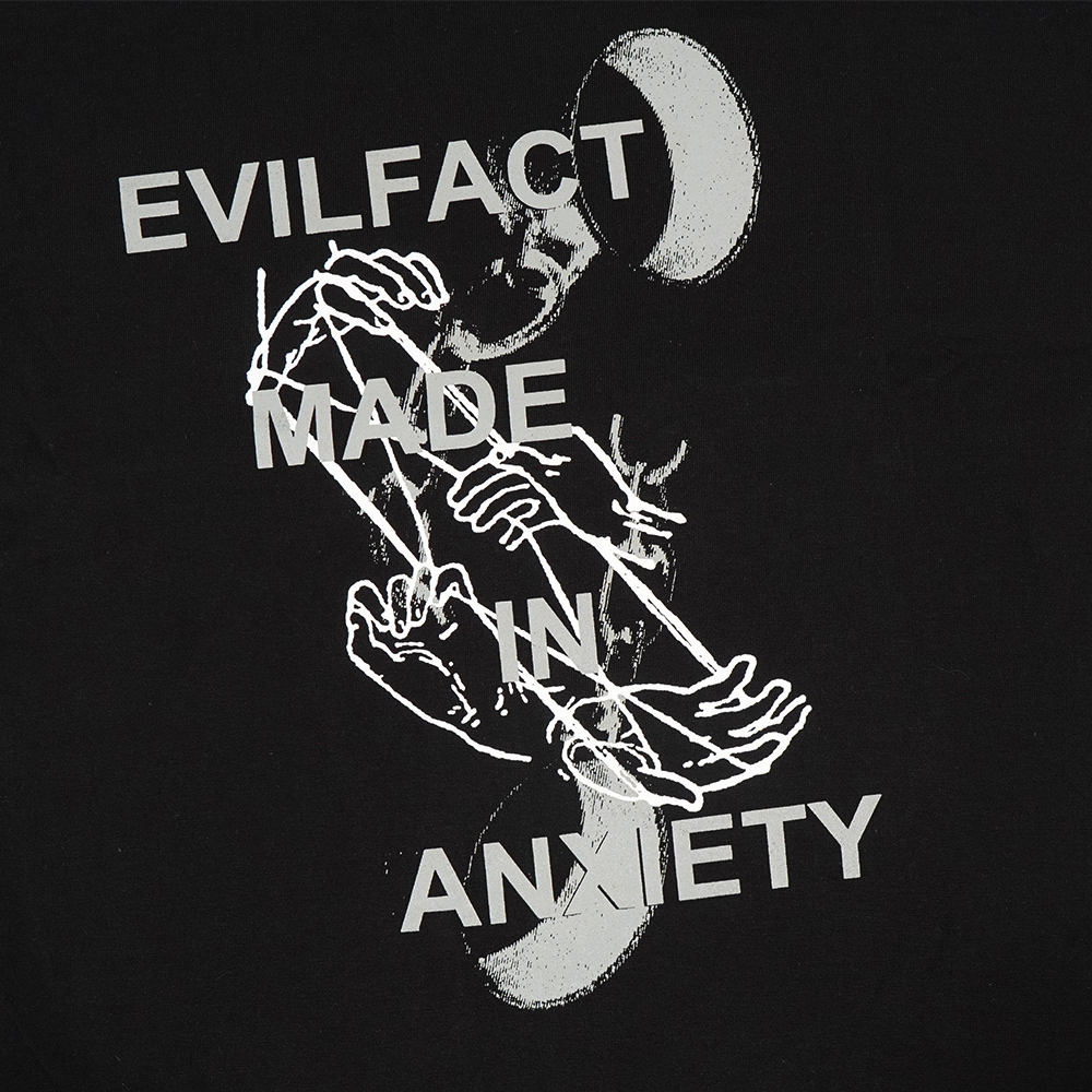 EVIL TSHIRT OVERSIZED - MOONERS C26 BLACK