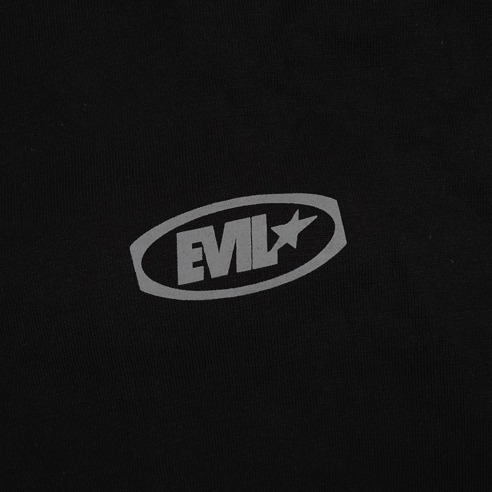 EVIL TSHIRT OVERSIZED - DRILLPED E26 BLACK