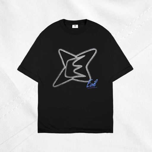 EVIL TSHIRT OVERSIZED - OVER AND OVE C26 BLACK
