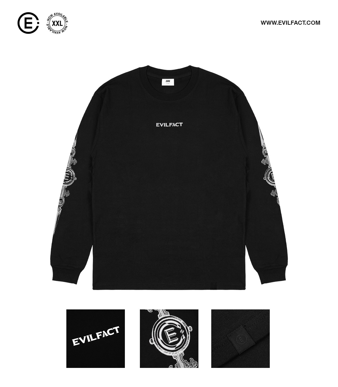 EVIL TSHIRT LONGSLEEVE - OSTRY K25 BLACK