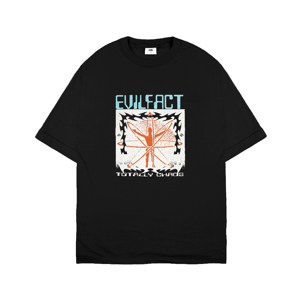EVIL TSHIRT OVERSIZED - CHAOS SYSTEM F26 BLACK