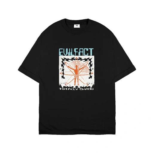 EVIL TSHIRT OVERSIZED - CHAOS SYSTEM F26 BLACK