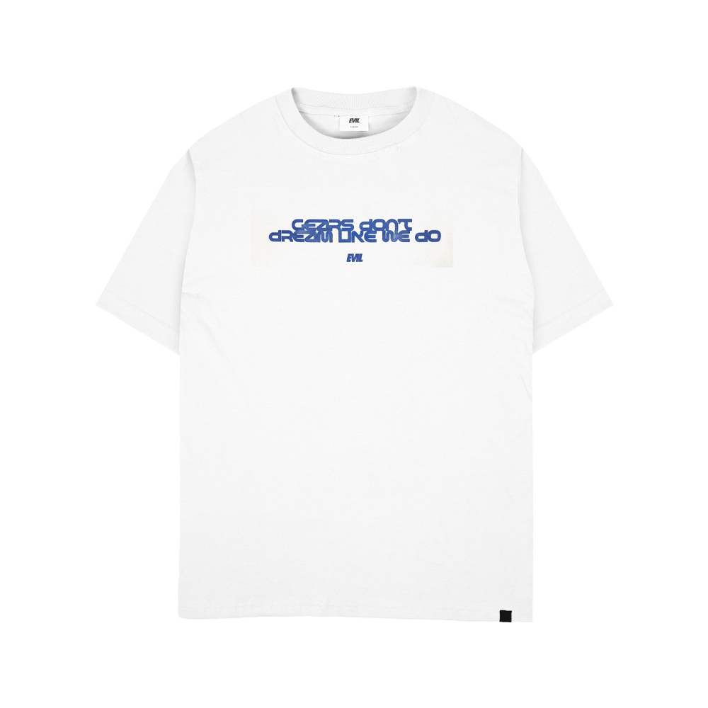 EVIL OVERSIZED TSHIRT - OK TECH B26 WHITE