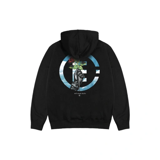Image of EVIL HOODIE - PURPOSE A25 BLACK