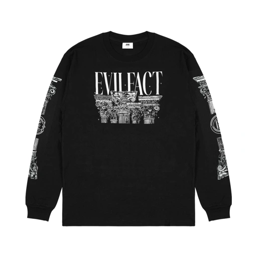 Image of EVIL TSHIRT LONGSLEEVE - ATHENS L24 BLACK