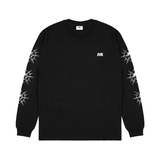 Image of EVIL LONGSLEEVE TSHIRT - FASTED D25 BLACK