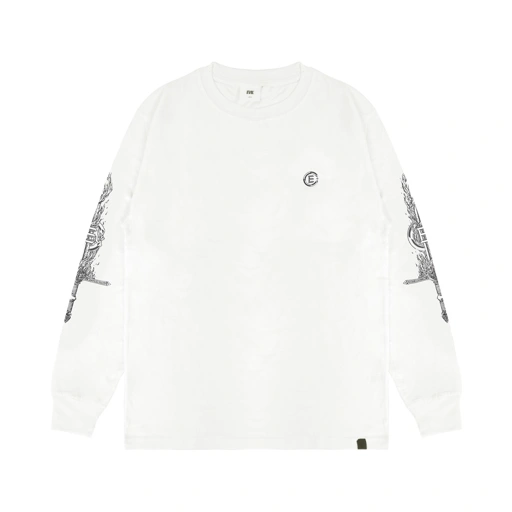 Image of EVIL LONGSLEEVE TSHIRT - KRUSTEL D25 WHITE
