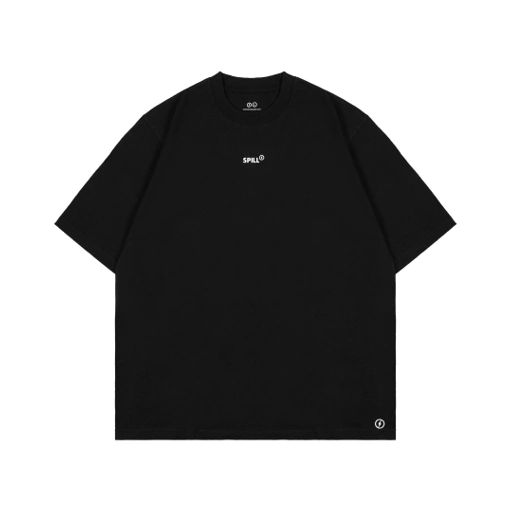 Image of SPILLS TSHIRT - TYPE BLACK