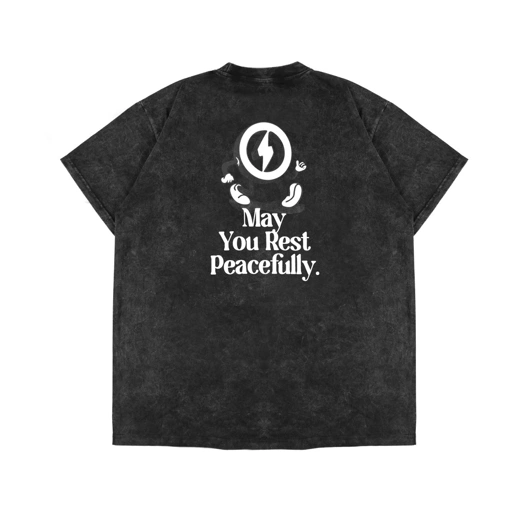 Image of SPILLS TSHIRT OVERSIZE - WALKOUT BLACK VINTAGE