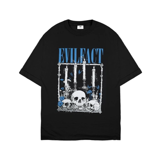 Image of EVIL OVERSIZE TSHIRT - WORSHIPER G25 BLACK
