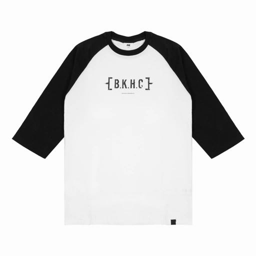 Image of EVIL X BURGERKILL - RAGLAN TSHIRT