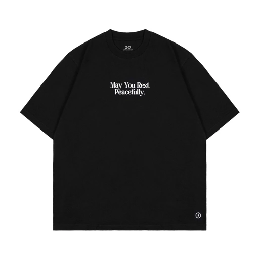 Image of SPILLS TSHIRT - PEACEFULLY BLACK