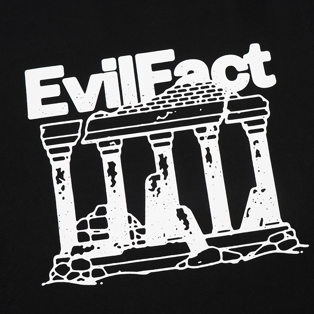 EVIL TSHIRT OVERSIZED - TEMPLE RUIN C26 BLACK