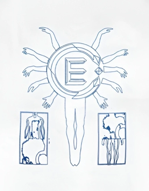 Image of EVIL TSHIRT LONGSLEEVE - EMBRACE B26 WHITE