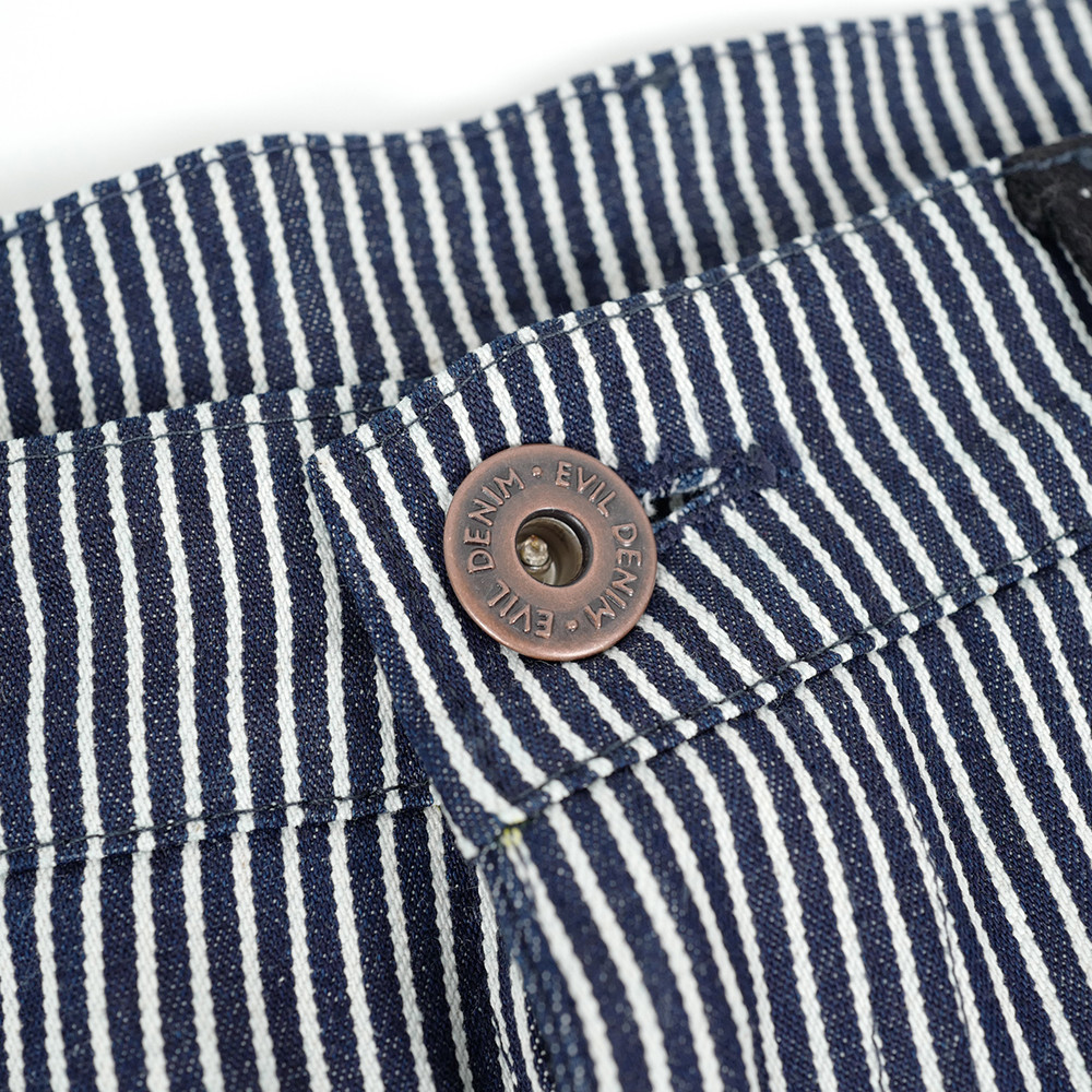 EVIL PANTS - COLOMBO E25 NAVY STRIPE