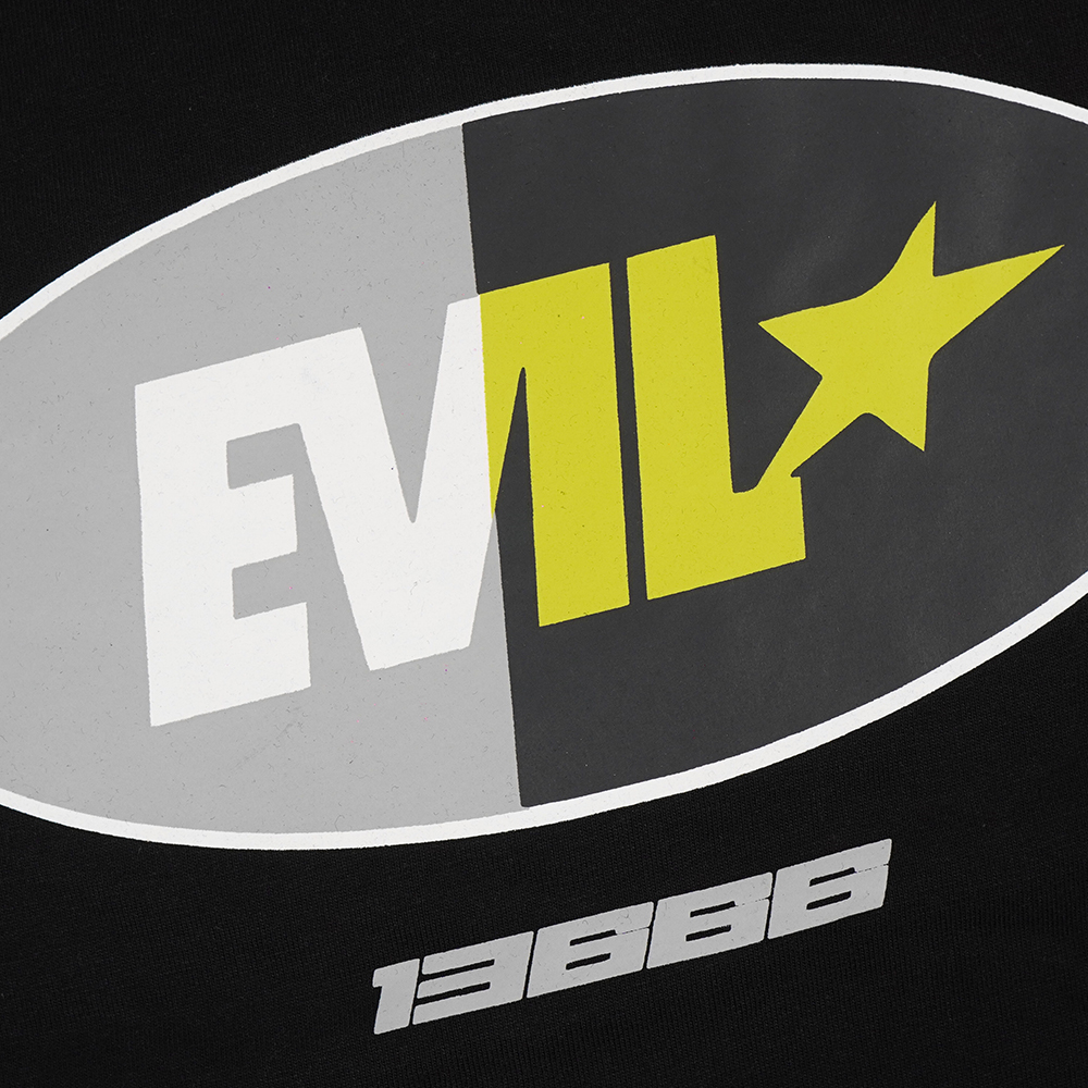 EVIL TSHIRT OVERSIZED - PEEONEER E26 BLACK