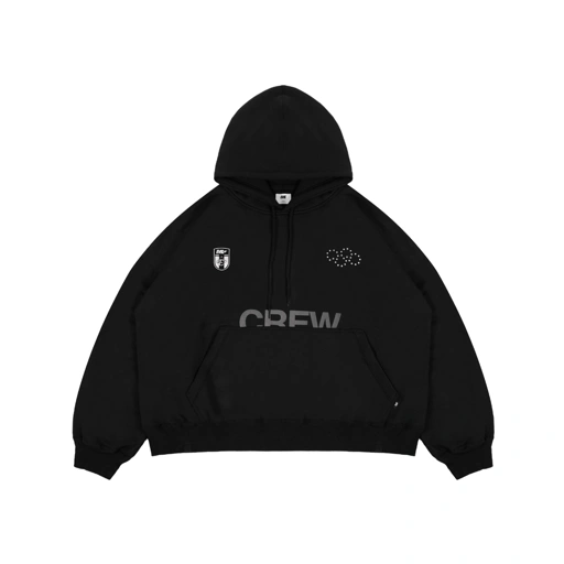 Image of EVIL HOODIE - OVERCREW (SMS) C26 BLACK