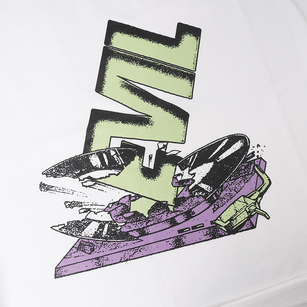 EVIL TSHIRT OVERSIZED - HALBARAD C26 WHITE