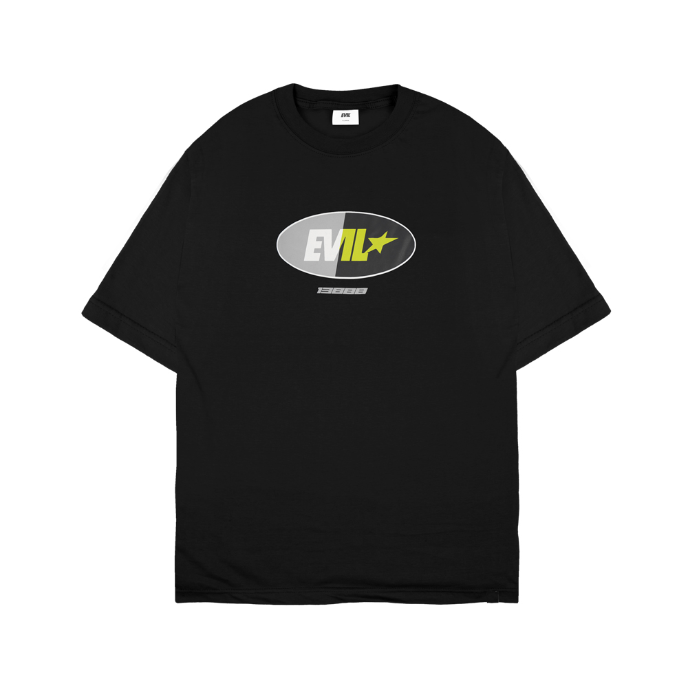 EVIL TSHIRT OVERSIZED - PEEONEER E26 BLACK