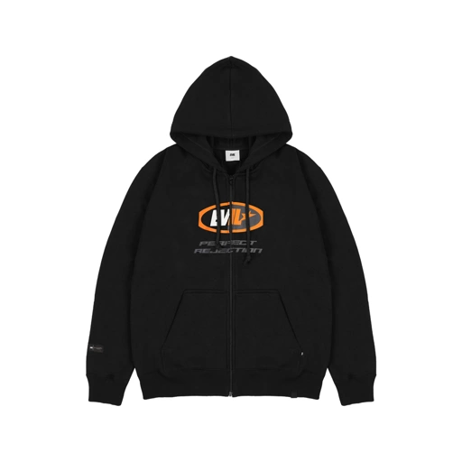 Image of EVIL ZIP HOODIE - HEATLINE (SMS) D26 BLACK
