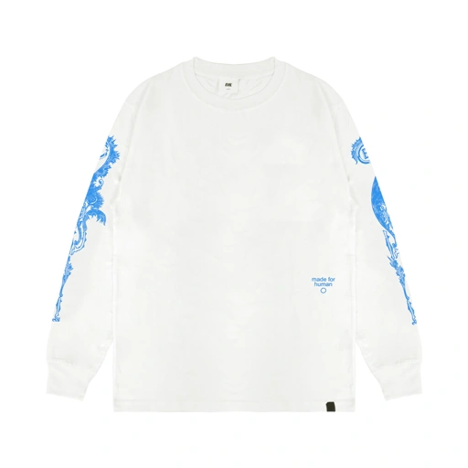 Image of EVIL TSHIRT LONGSLEEVE - OZYMAND D26 WHITE