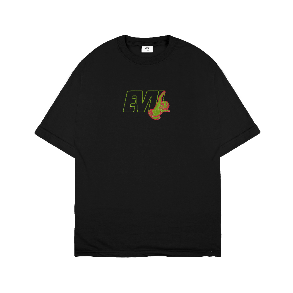 EVIL TSHIRT OVERSIZE - GINEVRA F26 BLACK