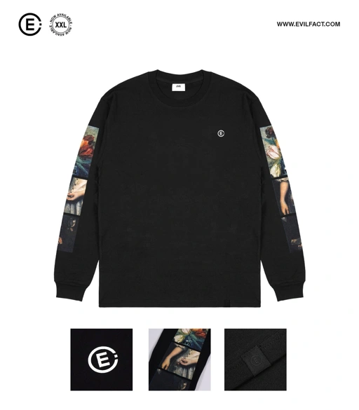 Image of EVIL TSHIRT LONGSLEEVE - NON FINCHE A26 BLACK