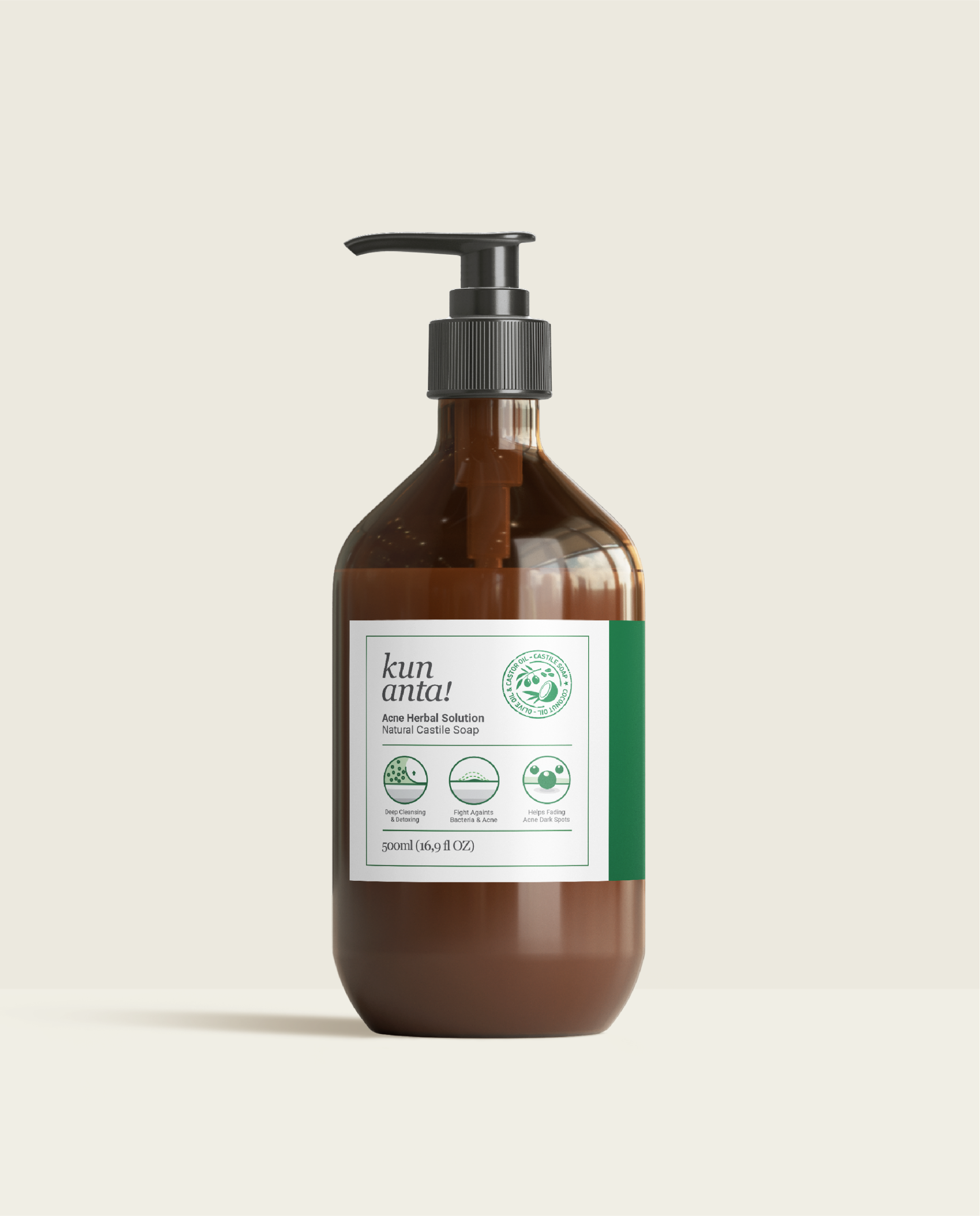 Acne Herbal Solution Natural Castile Soap Kun Anta!