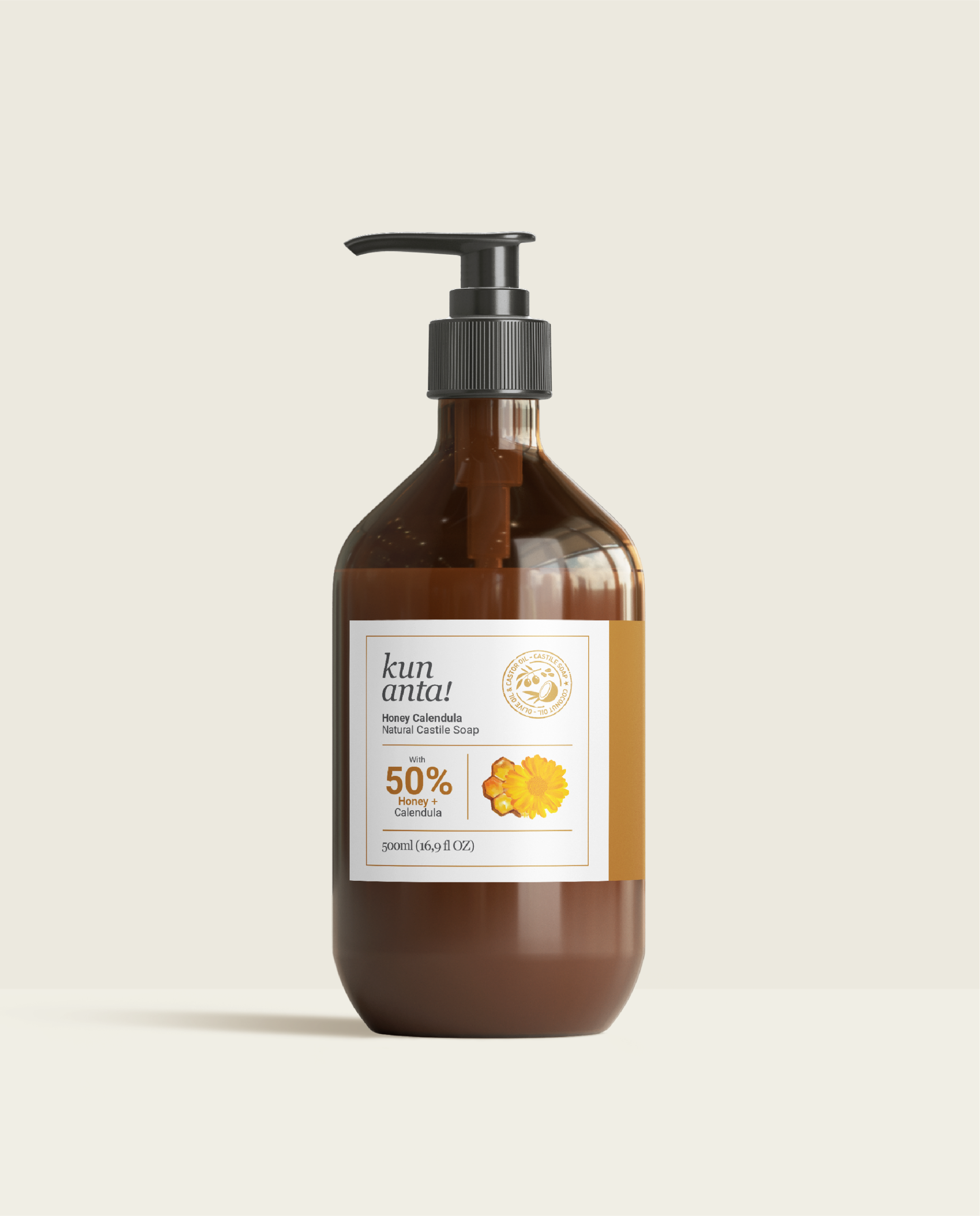 Honey Calendula Natural Castile Soap Kun Anta!
