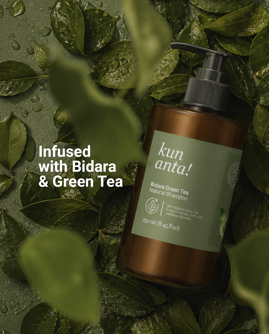 Bidara Green Tea Natural Shampoo
