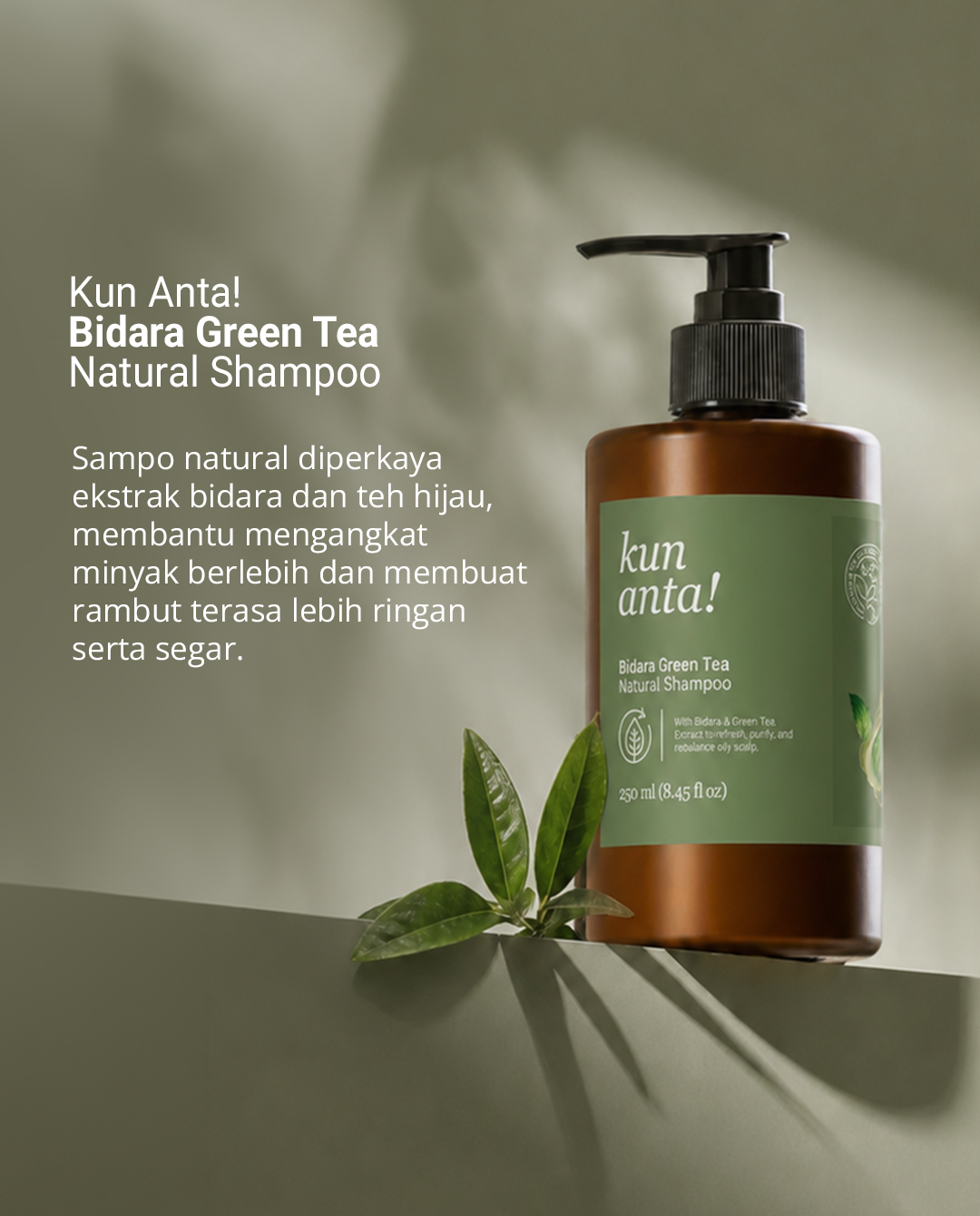 Bidara Green Tea Natural Shampoo